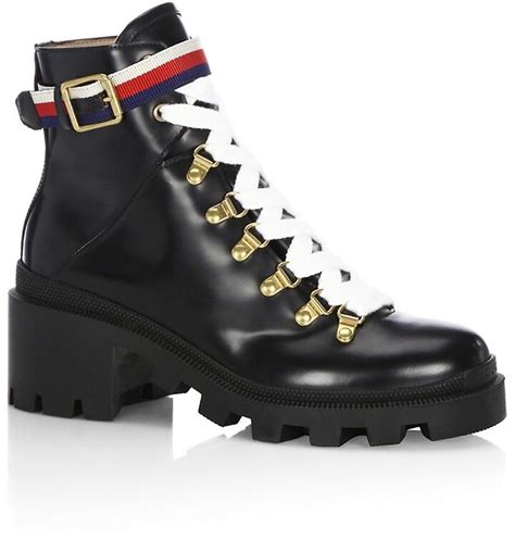 gucci magnum leather moto boots on foot|Gucci Leather Moto Boots .